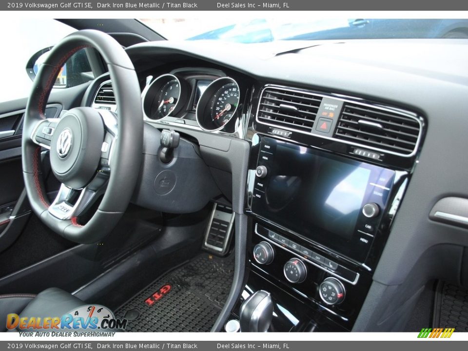 2019 Volkswagen Golf GTI SE Dark Iron Blue Metallic / Titan Black Photo #19
