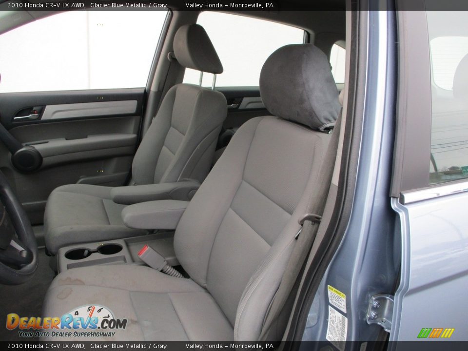 2010 Honda CR-V LX AWD Glacier Blue Metallic / Gray Photo #12