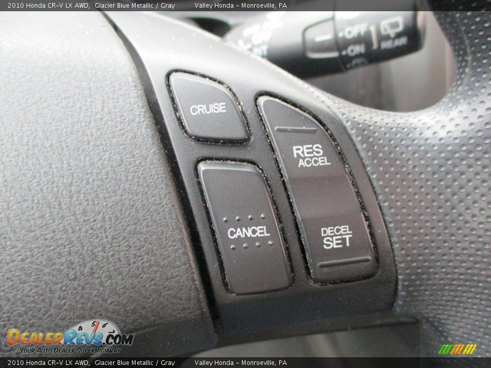 2010 Honda CR-V LX AWD Glacier Blue Metallic / Gray Photo #17
