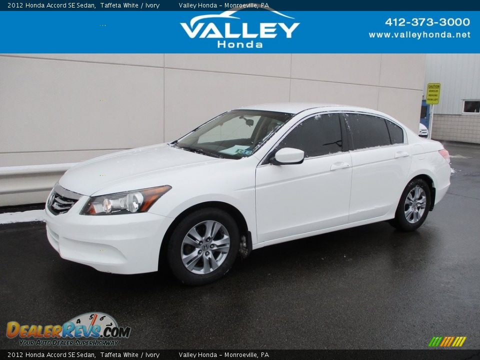 2012 Honda Accord SE Sedan Taffeta White / Ivory Photo #1