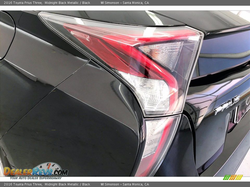 2016 Toyota Prius Three Midnight Black Metallic / Black Photo #27