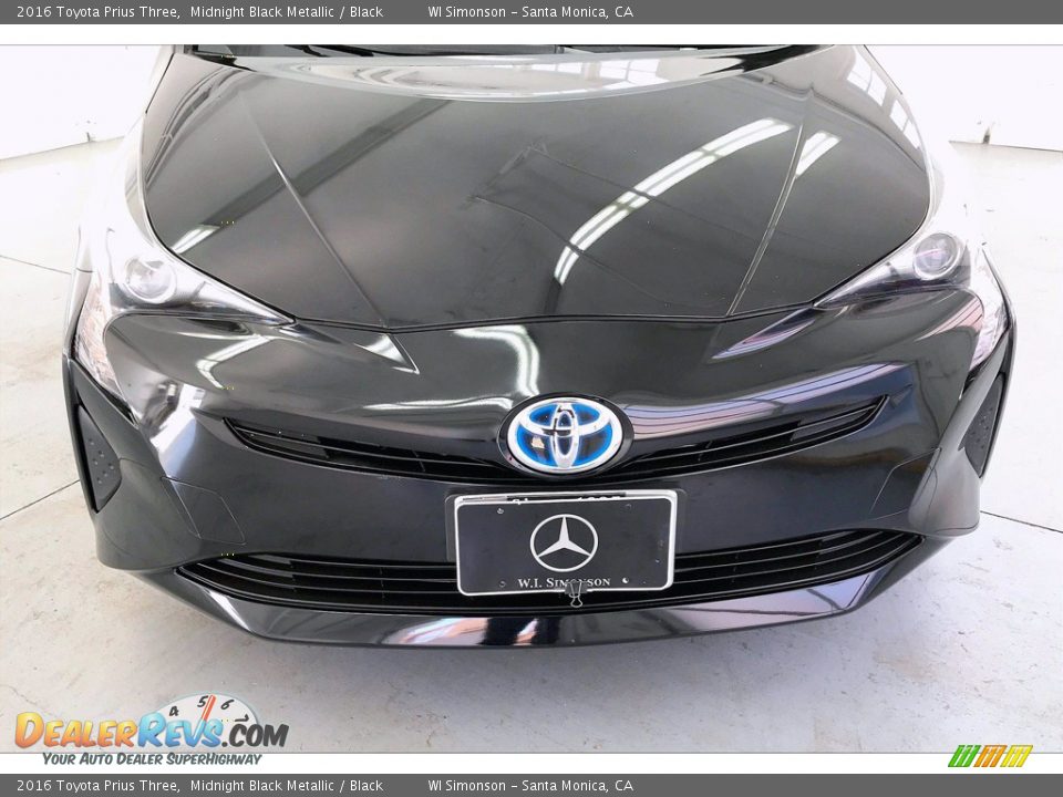 2016 Toyota Prius Three Midnight Black Metallic / Black Photo #28