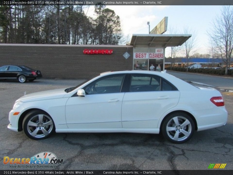 2011 Mercedes-Benz E 350 4Matic Sedan Arctic White / Black Photo #7