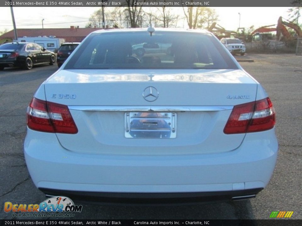 2011 Mercedes-Benz E 350 4Matic Sedan Arctic White / Black Photo #9