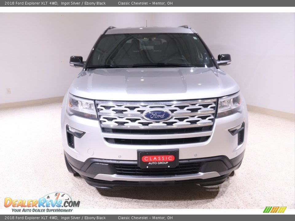 2018 Ford Explorer XLT 4WD Ingot Silver / Ebony Black Photo #2