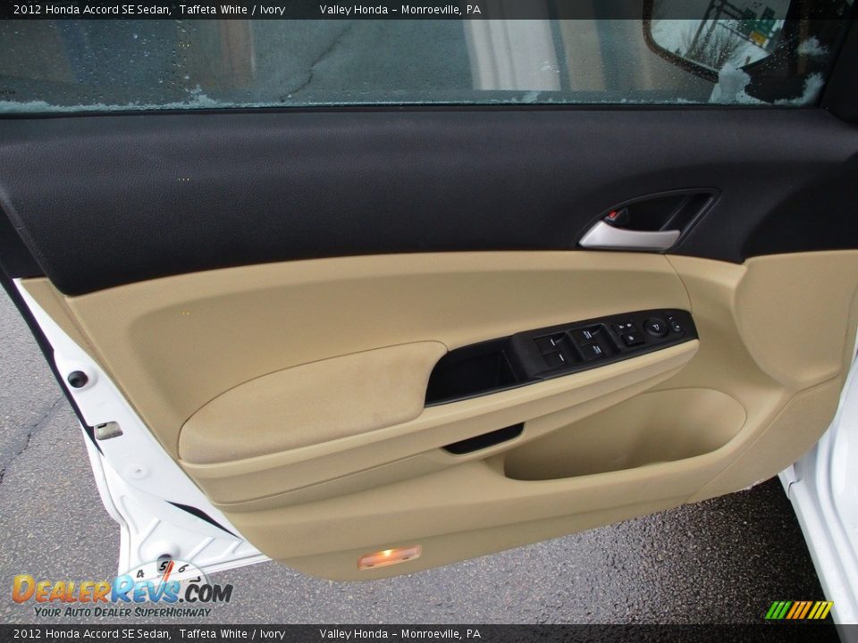 2012 Honda Accord SE Sedan Taffeta White / Ivory Photo #9