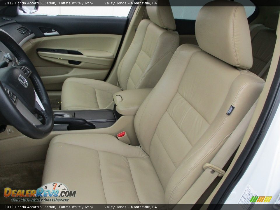 2012 Honda Accord SE Sedan Taffeta White / Ivory Photo #10