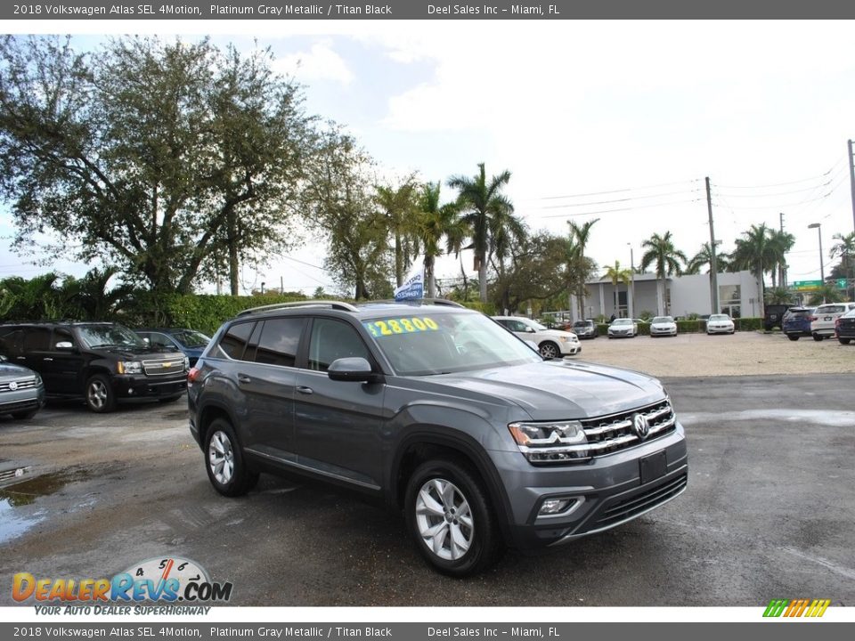 2018 Volkswagen Atlas SEL 4Motion Platinum Gray Metallic / Titan Black Photo #1