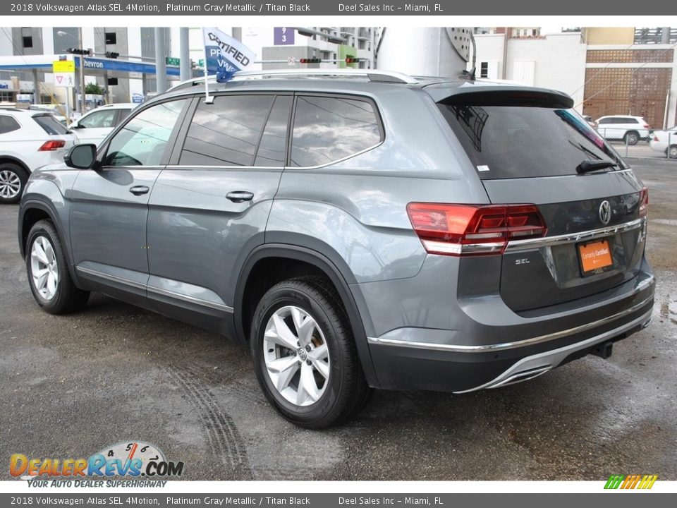 2018 Volkswagen Atlas SEL 4Motion Platinum Gray Metallic / Titan Black Photo #6
