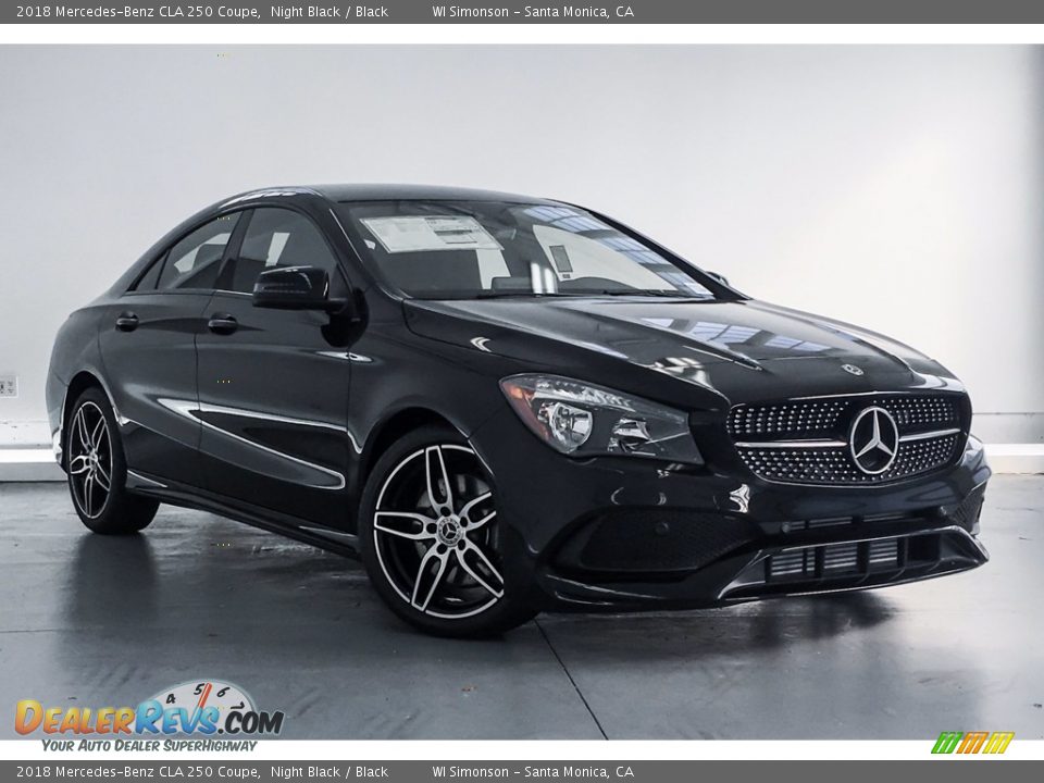 2018 Mercedes-Benz CLA 250 Coupe Night Black / Black Photo #12