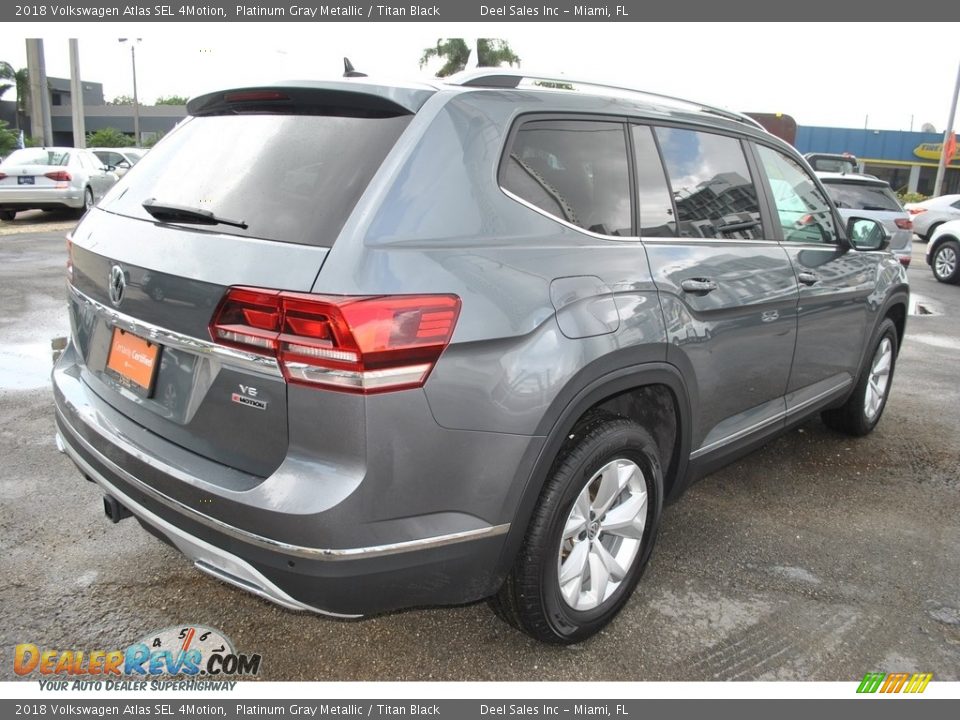 2018 Volkswagen Atlas SEL 4Motion Platinum Gray Metallic / Titan Black Photo #9