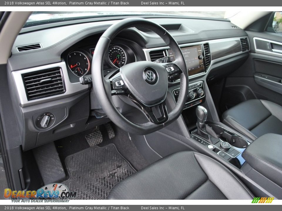 Titan Black Interior - 2018 Volkswagen Atlas SEL 4Motion Photo #14