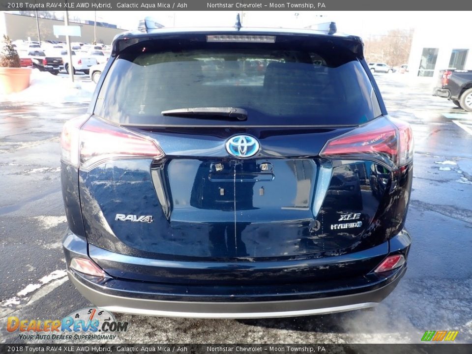 2018 Toyota RAV4 XLE AWD Hybrid Galactic Aqua Mica / Ash Photo #6