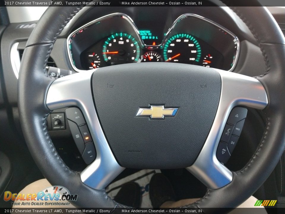 2017 Chevrolet Traverse LT AWD Tungsten Metallic / Ebony Photo #23