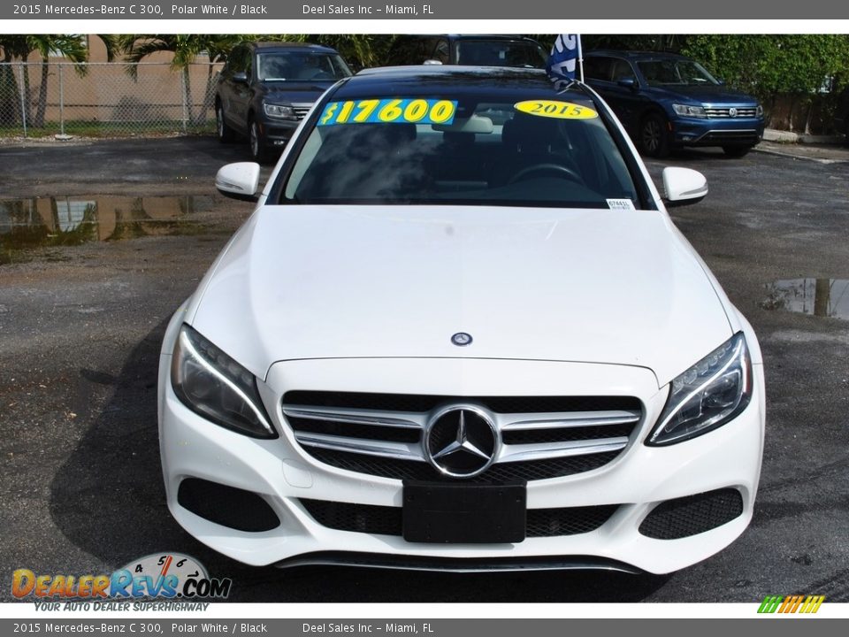 2015 Mercedes-Benz C 300 Polar White / Black Photo #3