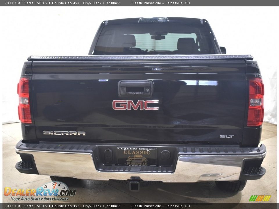 2014 GMC Sierra 1500 SLT Double Cab 4x4 Onyx Black / Jet Black Photo #3