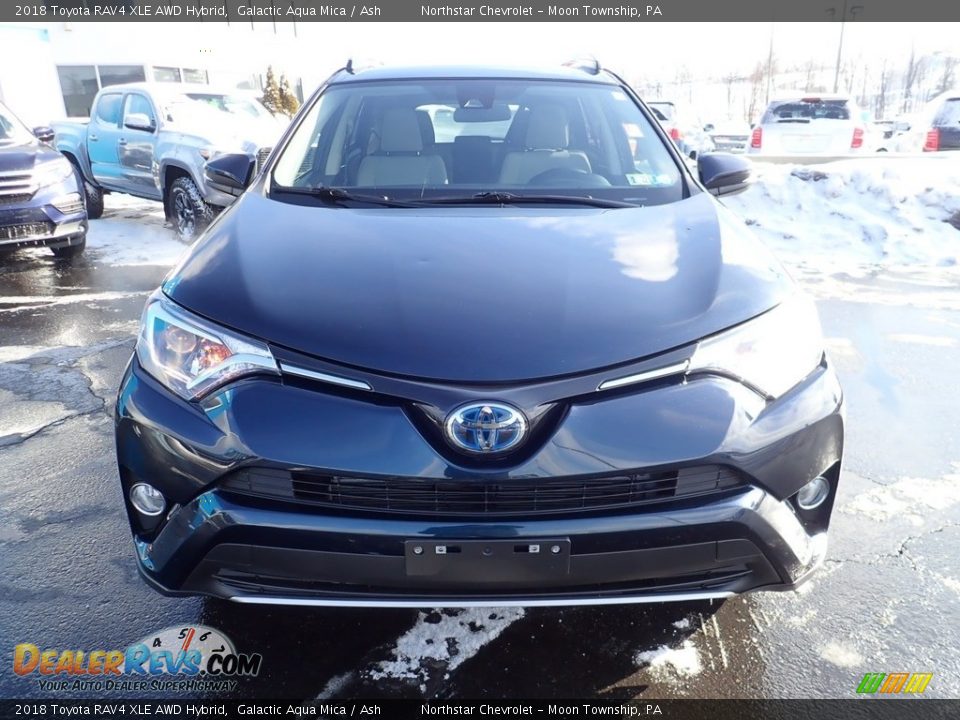 2018 Toyota RAV4 XLE AWD Hybrid Galactic Aqua Mica / Ash Photo #13