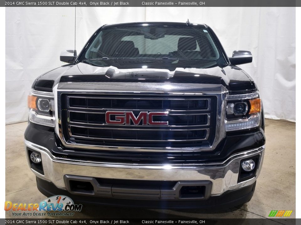 2014 GMC Sierra 1500 SLT Double Cab 4x4 Onyx Black / Jet Black Photo #4