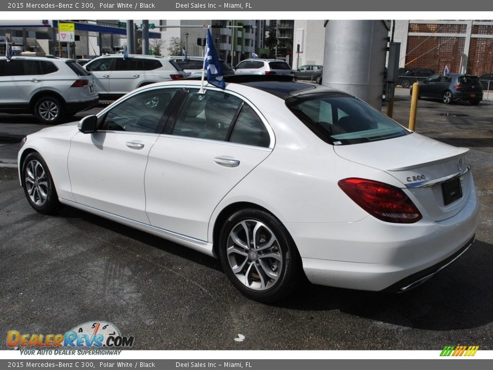 2015 Mercedes-Benz C 300 Polar White / Black Photo #6