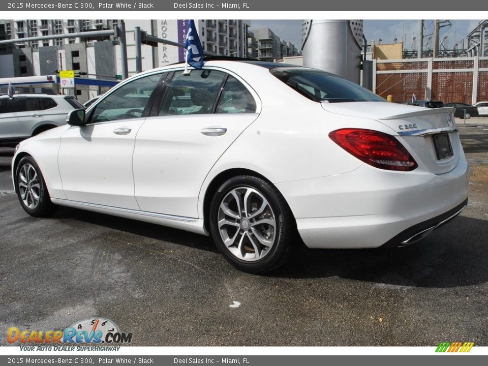 2015 Mercedes-Benz C 300 Polar White / Black Photo #7