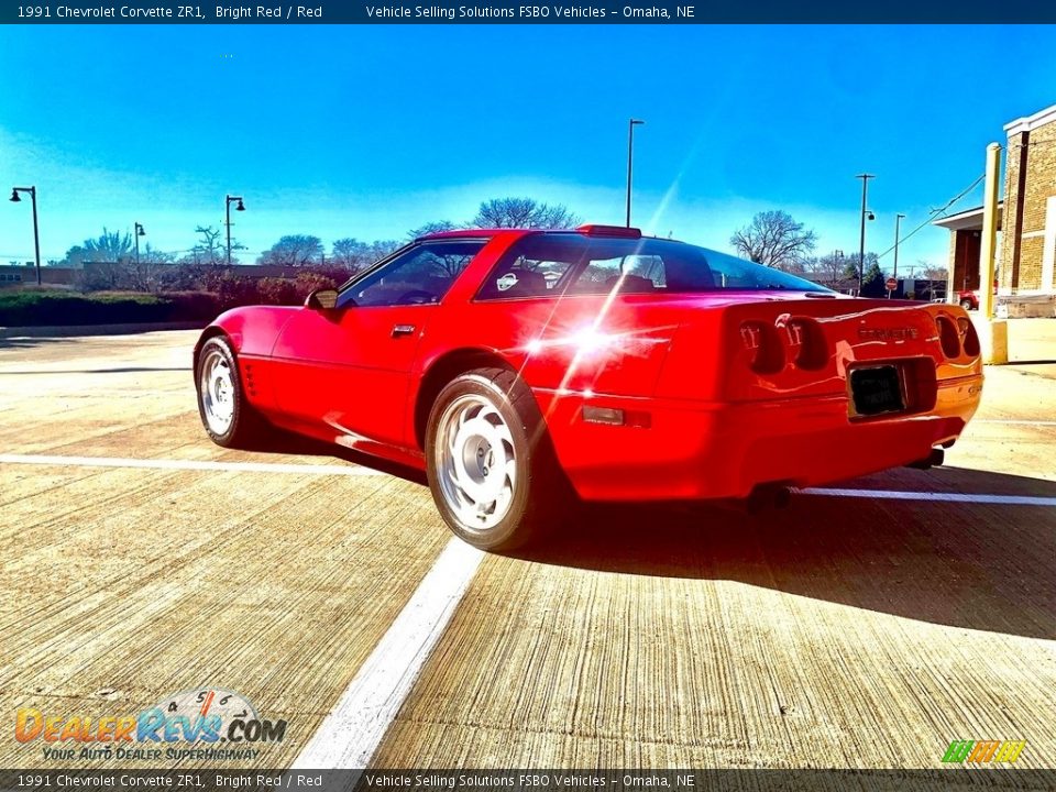 1991 Chevrolet Corvette ZR1 Bright Red / Red Photo #4