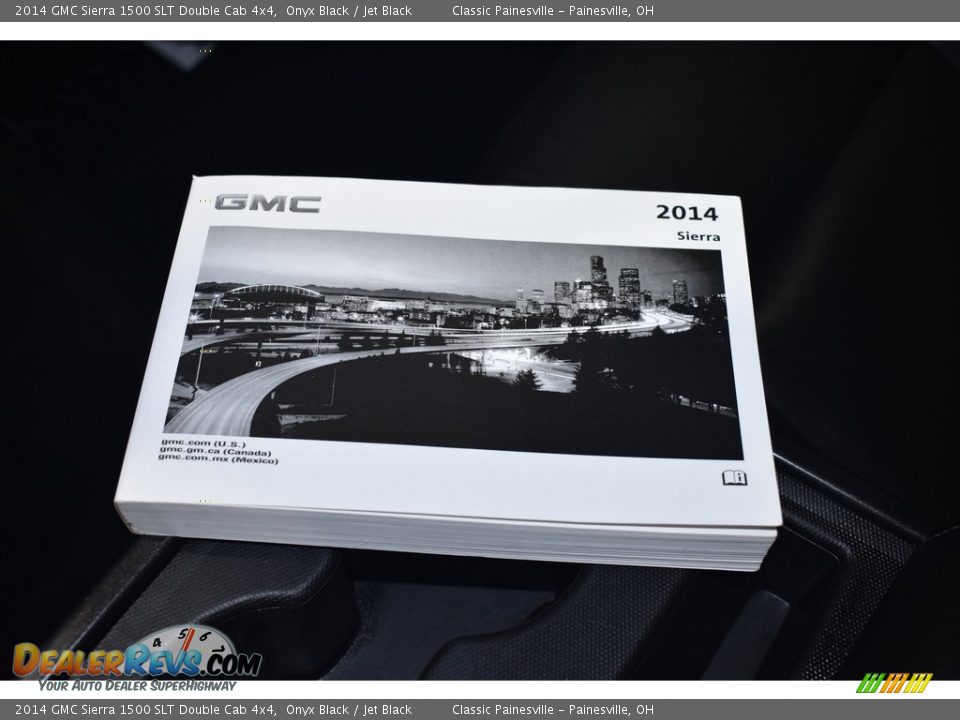 2014 GMC Sierra 1500 SLT Double Cab 4x4 Onyx Black / Jet Black Photo #15