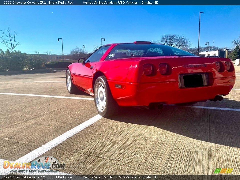 1991 Chevrolet Corvette ZR1 Bright Red / Red Photo #5