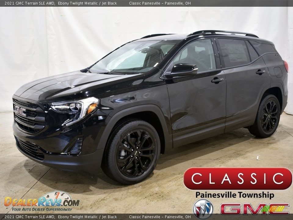 2021 GMC Terrain SLE AWD Ebony Twilight Metallic / Jet Black Photo #1