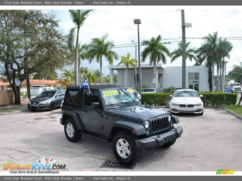 2016 Jeep Wrangler Sport Billet Silver Metallic / Black Photo #1