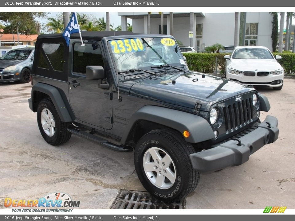 2016 Jeep Wrangler Sport Billet Silver Metallic / Black Photo #2