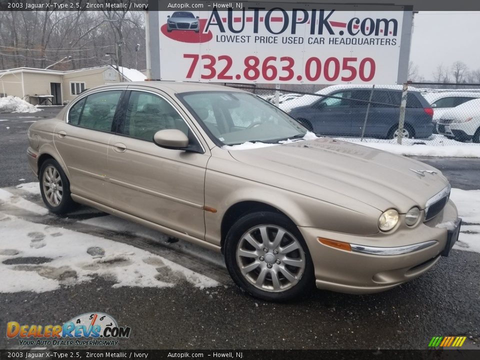 2003 Jaguar X-Type 2.5 Zircon Metallic / Ivory Photo #1