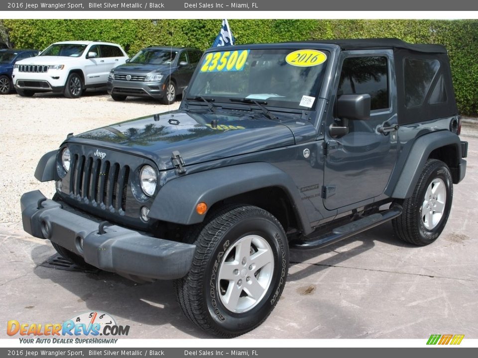 2016 Jeep Wrangler Sport Billet Silver Metallic / Black Photo #4