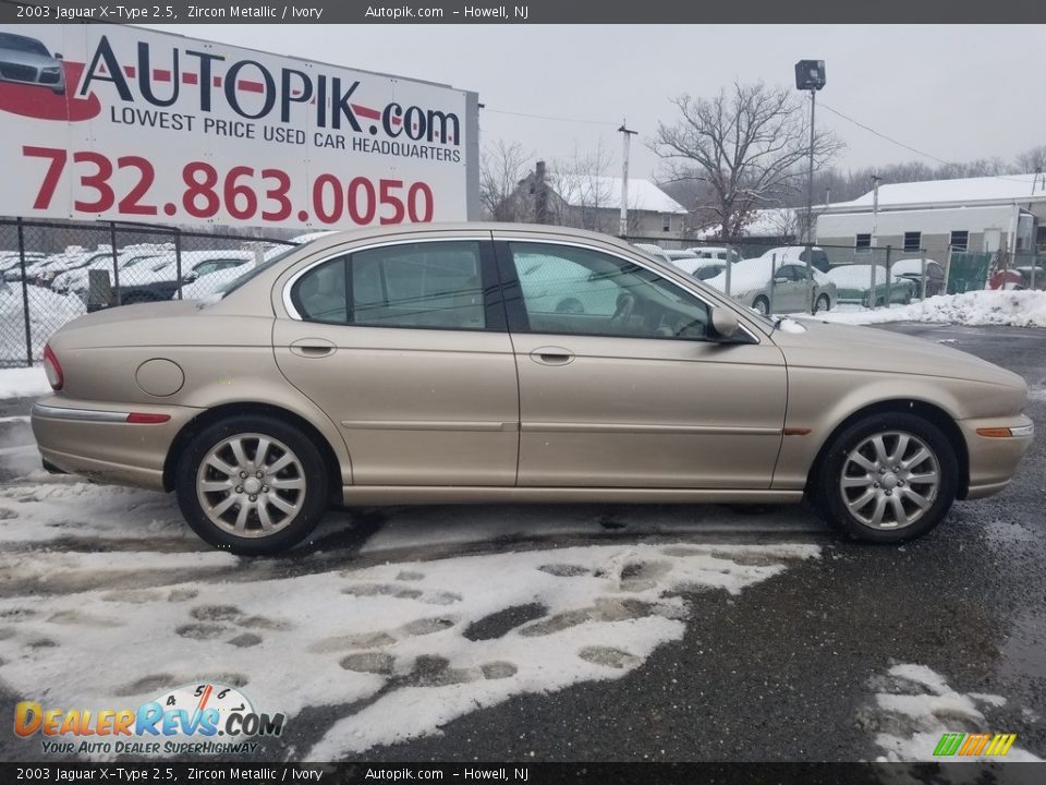 2003 Jaguar X-Type 2.5 Zircon Metallic / Ivory Photo #2