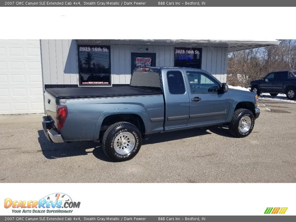 2007 GMC Canyon SLE Extended Cab 4x4 Stealth Gray Metallic / Dark Pewter Photo #2