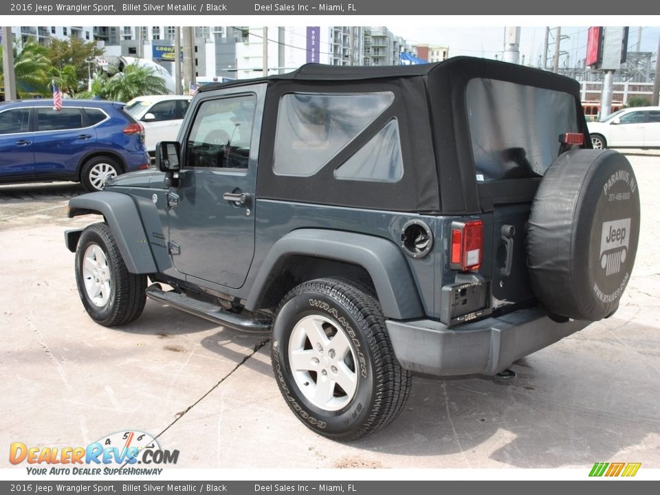 2016 Jeep Wrangler Sport Billet Silver Metallic / Black Photo #6