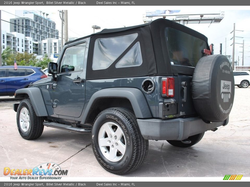 2016 Jeep Wrangler Sport Billet Silver Metallic / Black Photo #7