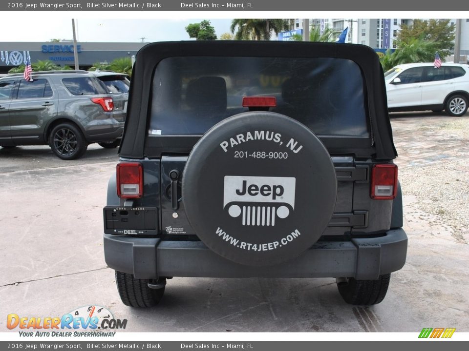 2016 Jeep Wrangler Sport Billet Silver Metallic / Black Photo #8