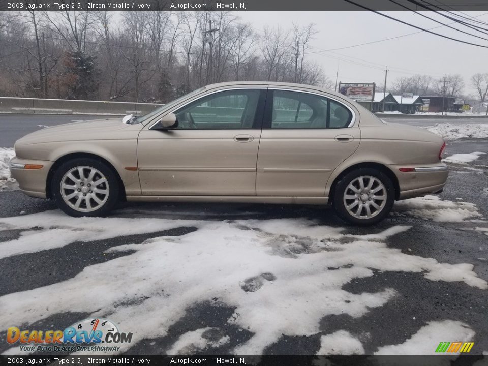 2003 Jaguar X-Type 2.5 Zircon Metallic / Ivory Photo #6