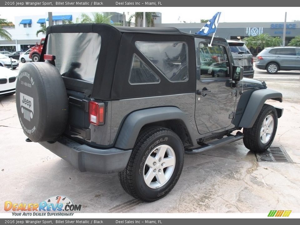 2016 Jeep Wrangler Sport Billet Silver Metallic / Black Photo #9