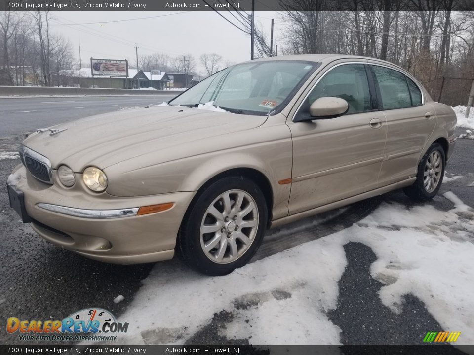 2003 Jaguar X-Type 2.5 Zircon Metallic / Ivory Photo #7