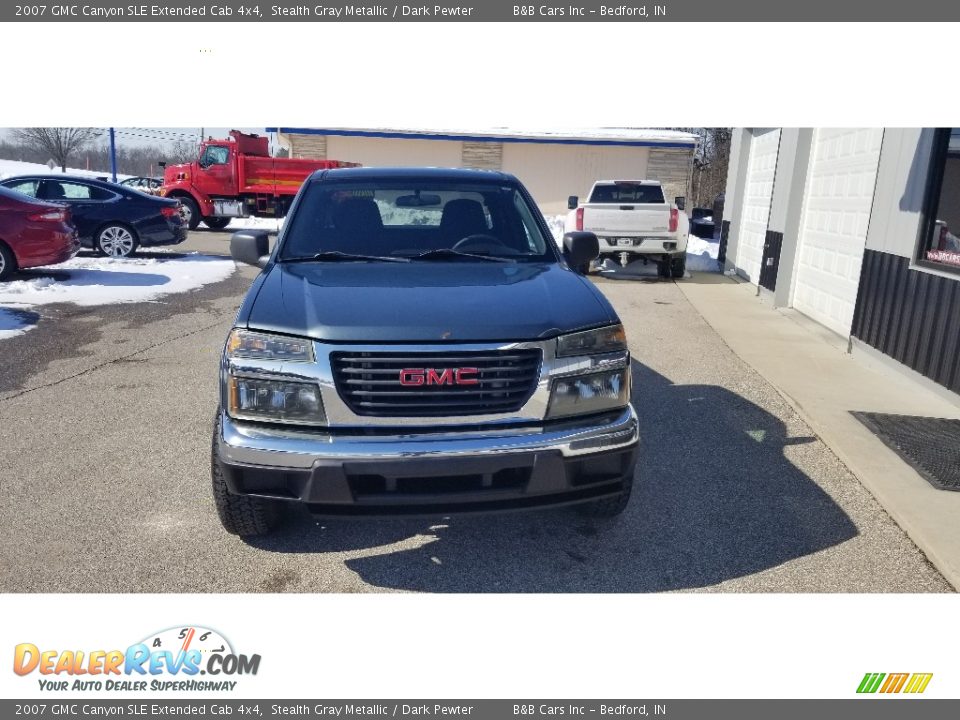 2007 GMC Canyon SLE Extended Cab 4x4 Stealth Gray Metallic / Dark Pewter Photo #6