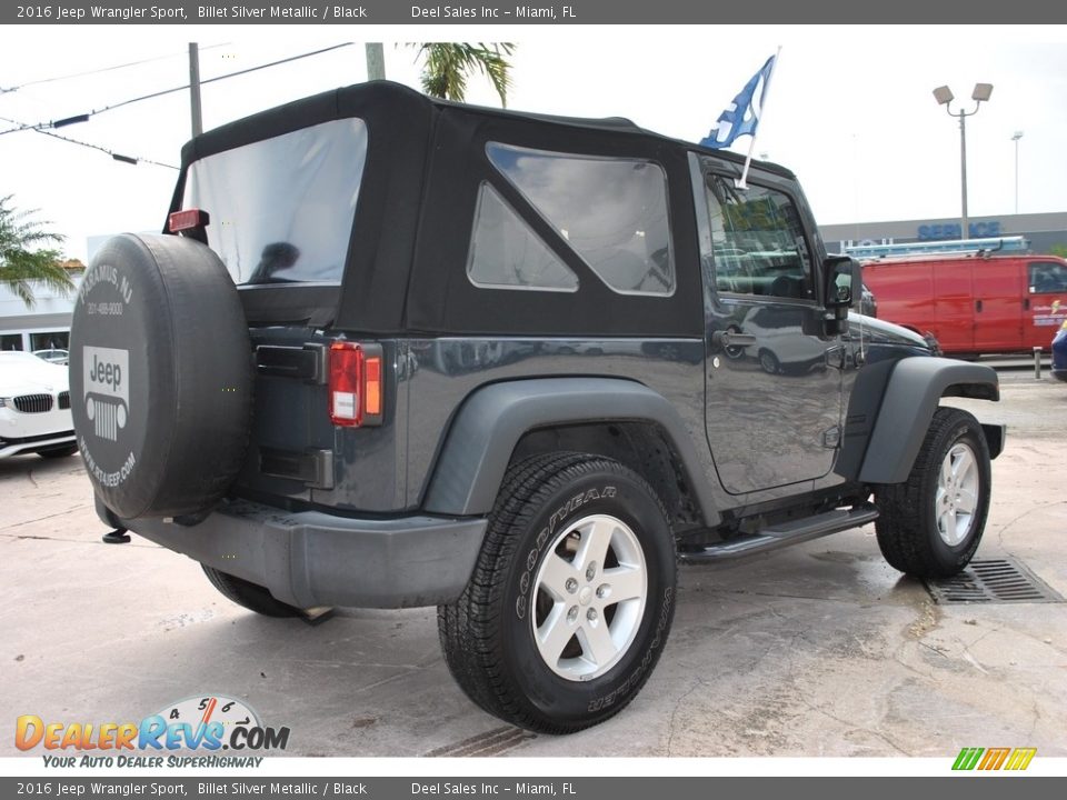 2016 Jeep Wrangler Sport Billet Silver Metallic / Black Photo #10