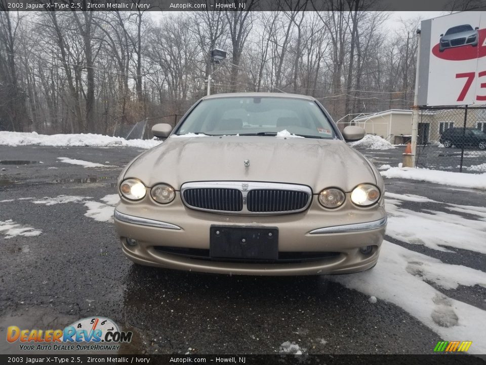 2003 Jaguar X-Type 2.5 Zircon Metallic / Ivory Photo #8