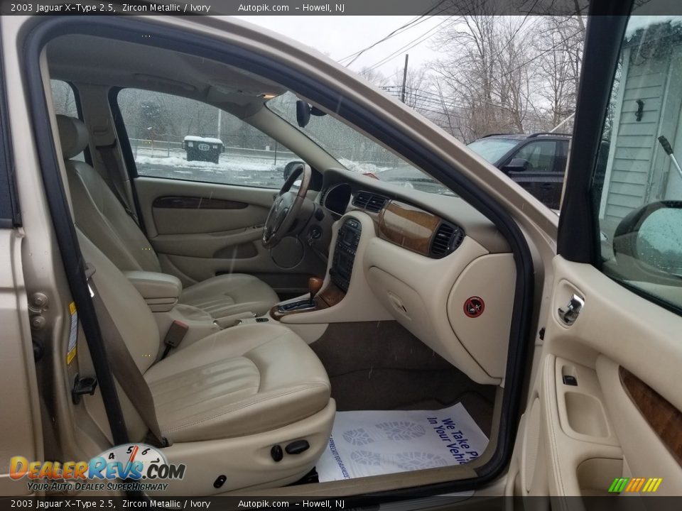 2003 Jaguar X-Type 2.5 Zircon Metallic / Ivory Photo #10