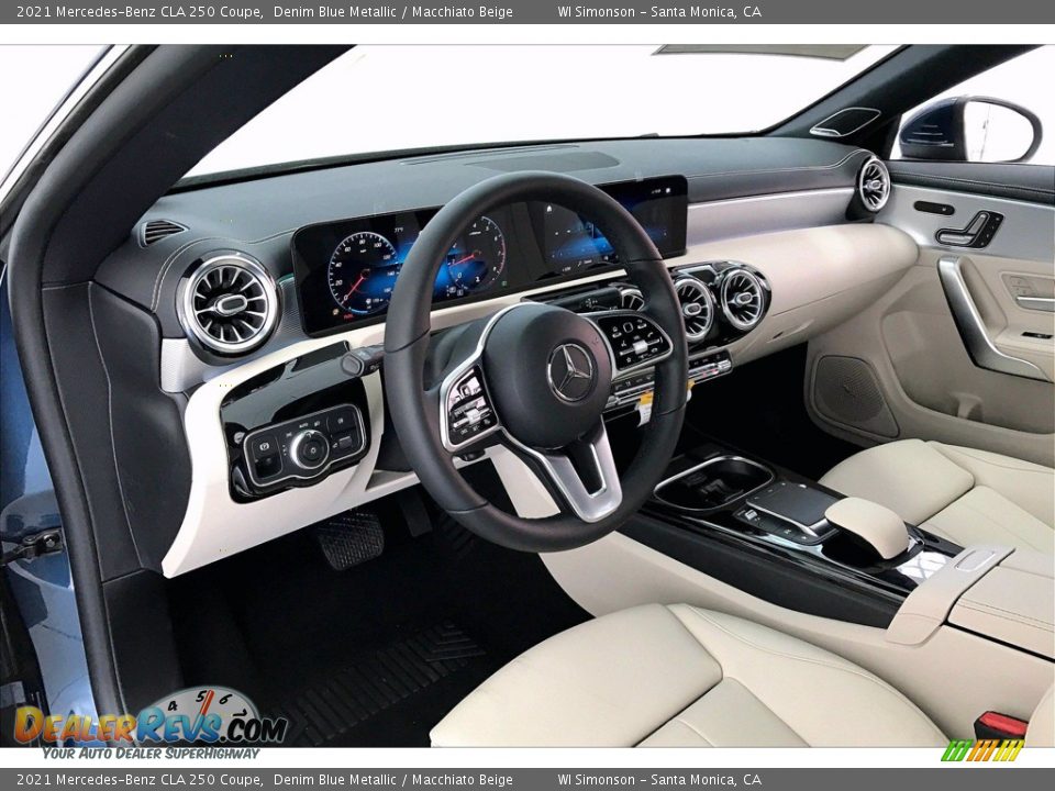 2021 Mercedes-Benz CLA 250 Coupe Denim Blue Metallic / Macchiato Beige Photo #4