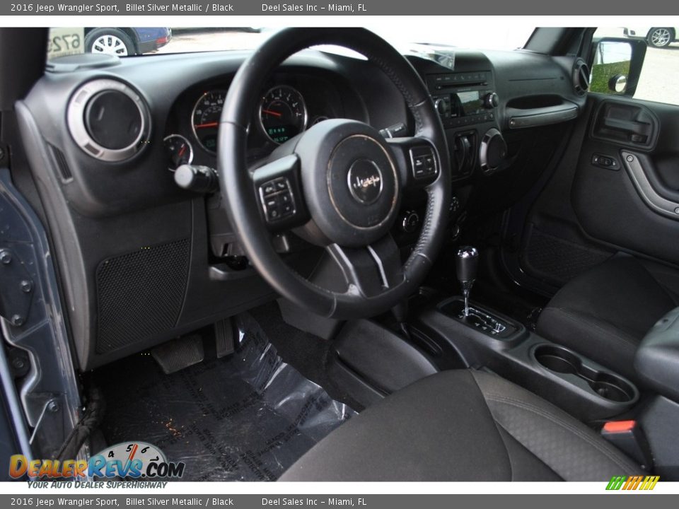 2016 Jeep Wrangler Sport Billet Silver Metallic / Black Photo #14