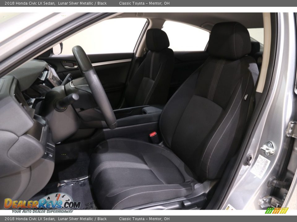2018 Honda Civic LX Sedan Lunar Silver Metallic / Black Photo #5