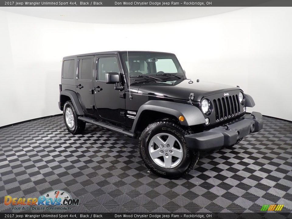 2017 Jeep Wrangler Unlimited Sport 4x4 Black / Black Photo #3