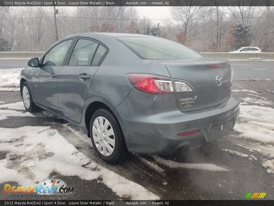 2013 Mazda MAZDA3 i Sport 4 Door Liquid Silver Metallic / Black Photo #5