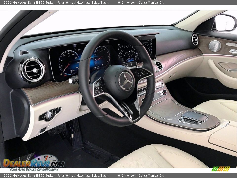 2021 Mercedes-Benz E 350 Sedan Polar White / Macchiato Beige/Black Photo #4